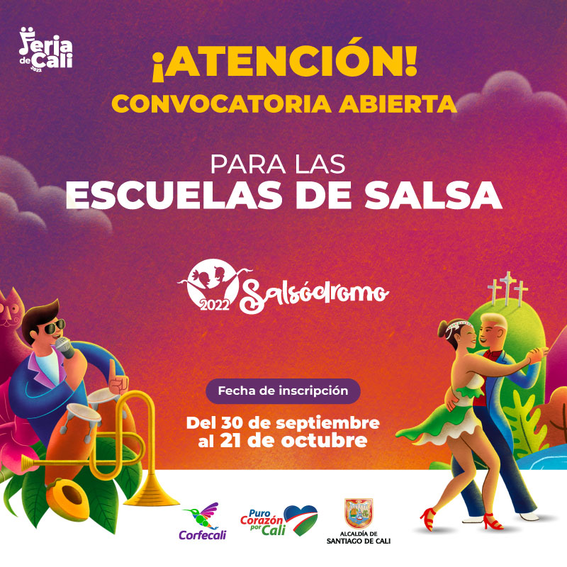 Ya está abierta la convocatoria para las escuelas de salsa que deseen participar en el Salsódromo 2022