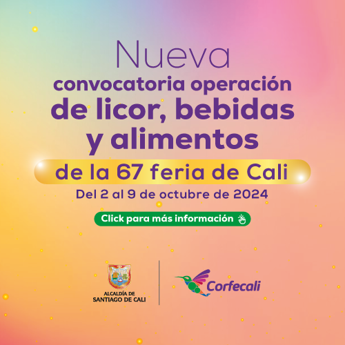 Invitación a presentar oferta para la selección de empresa encargada de operación de licor y bebidas en los eventos de la 67 Feria de Cali 2024