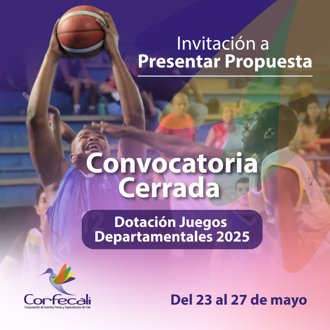 Invitación Convocatoria Cerrada dotación Juegos Departamentales 2025