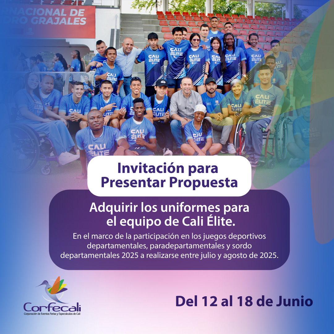 Invitación a presentar propuesta convocatoria cerrada – uniformes juegos departamentales 2025