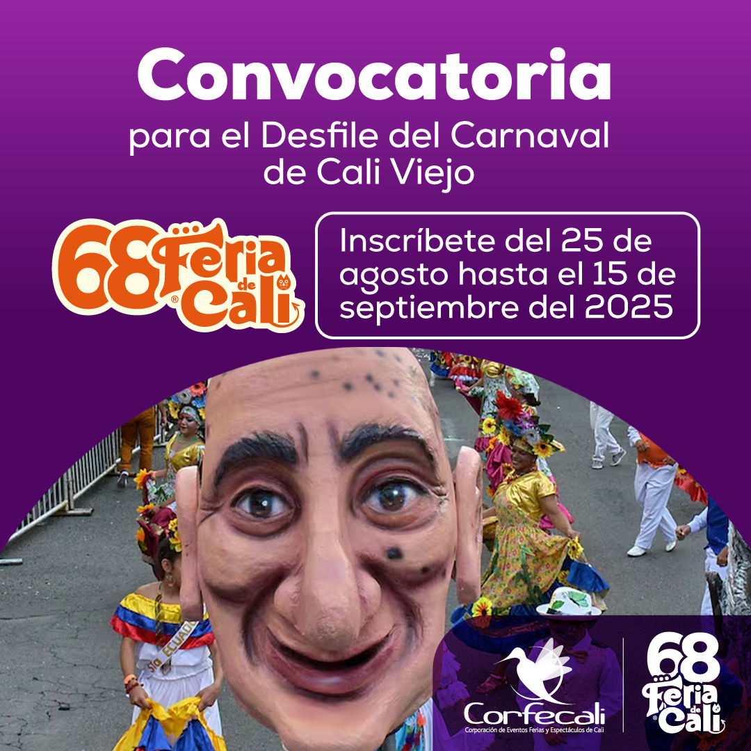 Corfecali abre convocatoria para el Desfile del Carnaval de Cali Viejo en la 68 Feria de Cali